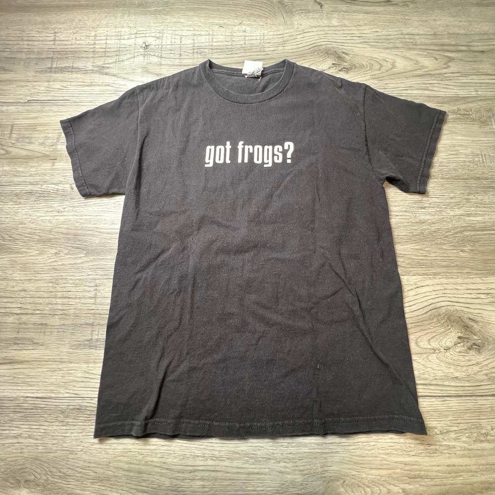 Rainforest Cafe T-Shirt Mens Medium Black Got Frogs Graphic Tee‎ Souvenir